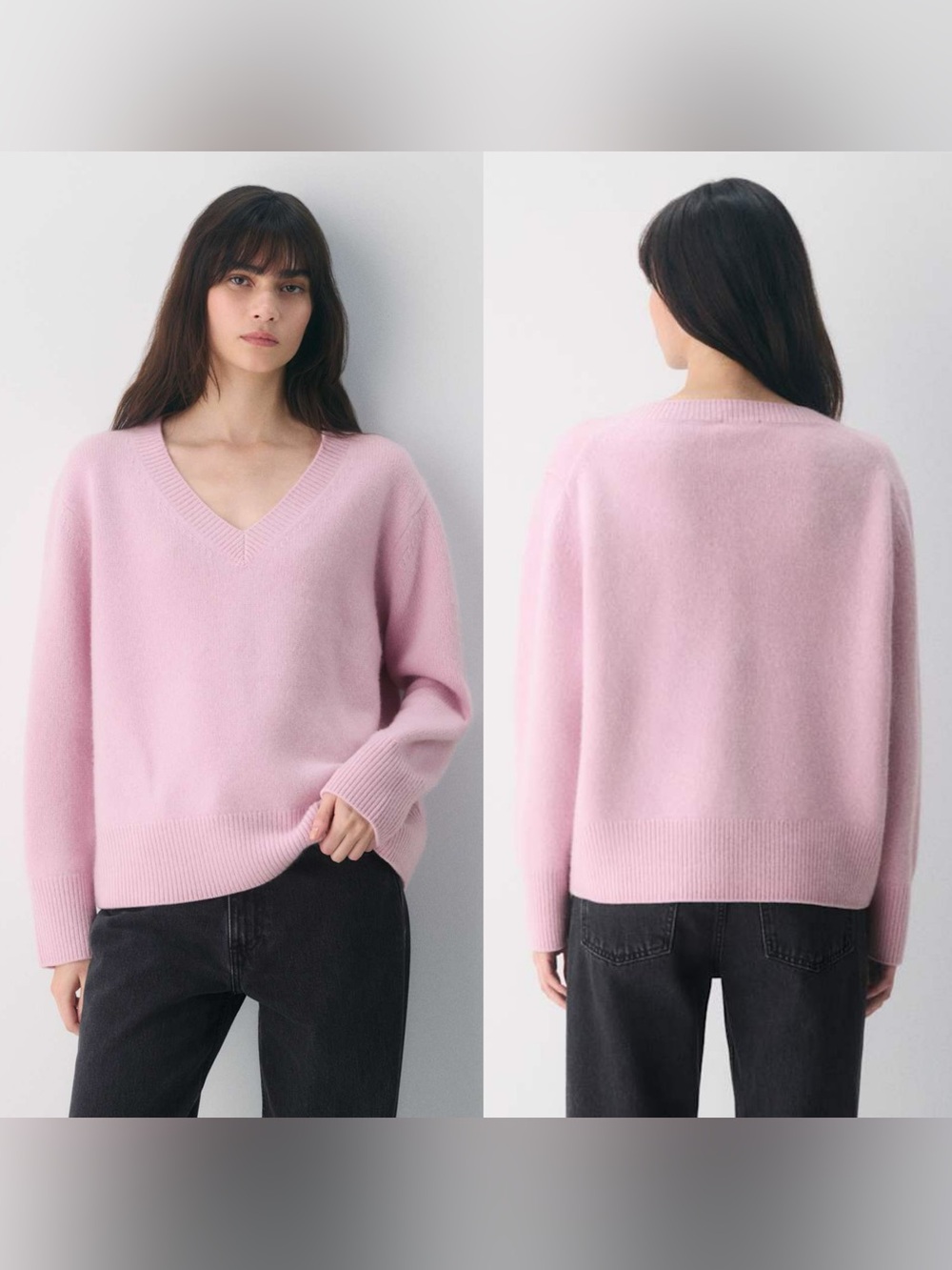 Aritzia Plush Cashmere Sculptor Sweater Dusty Pink Women’s - Size XSmall